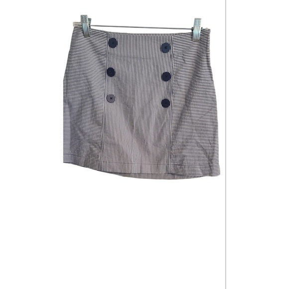 Womens Urban‎ Outfitters Mini skirt small Blue/white strip - Picture 4 of 4